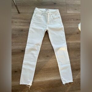 AGOLDE White High-Rise Skinny Jeans